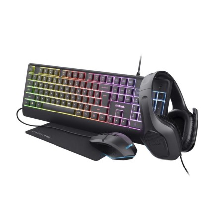 KEYBOARD + MOUSE GXT792 QUADROX/4-IN-1 BUNDLE ENG 25155 TRUST