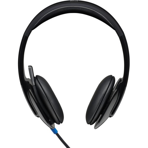 "Logitech H540" USB ausinės, laidinės, biurui / skamb. centrui, 20-20000 Hz, 120 g, juodos ( pažeista pakuotė, prist.1-2d.d.)
