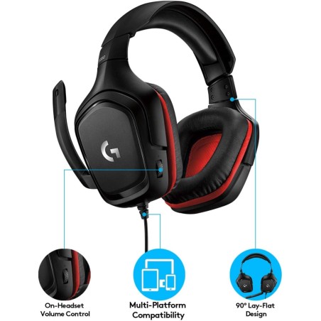 Žaidimų ausinės Logitech G332 Gaming