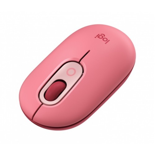 Pelė bevielė Logitech POP Mouse with emoji Heart Breaker, rožinė(nauja, 1-2 d.d. pristat.)