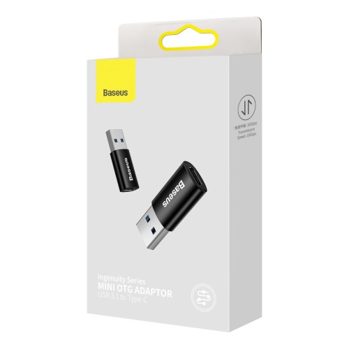 Adapteris Baseus Ingenuity Series USB-A3.1 to Type-C OTG juodas ZJJQ000101