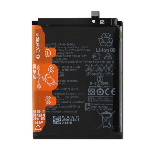 Akumuliatorius Huawei P30 Pro/Mate 20 Pro 4100mAh HB486486ECW OEM