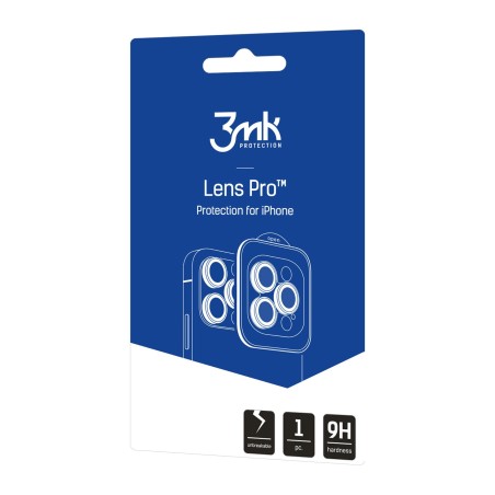 Apsauginis stikliukas kamerai 3mk Lens Pro Apple iPhone 16e sidabrinis