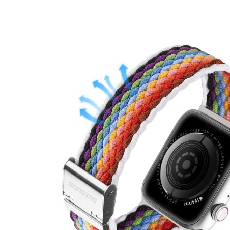 Apyrankė Dux Ducis Mixture II Series Apple Watch 38/40/41mm Pale Stripes