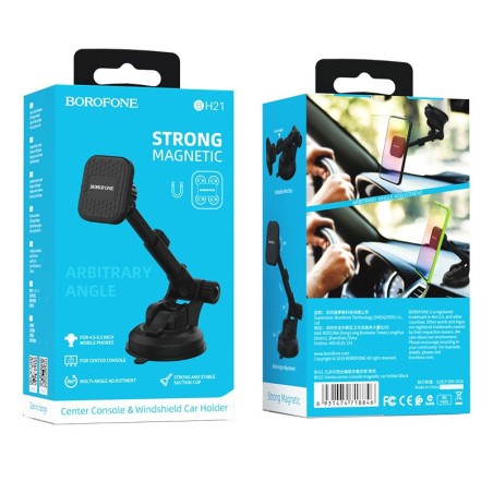 Automobilinis telefono laikiklis Borofone BH21 tvirtinamas ant prietaisų skydelio magnetinis