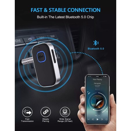 AUX Bluetooth laisvų rankų imtuvas Reach BR-1 juodas
