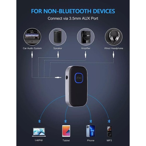 AUX Bluetooth laisvų rankų imtuvas Reach BR-1 juodas