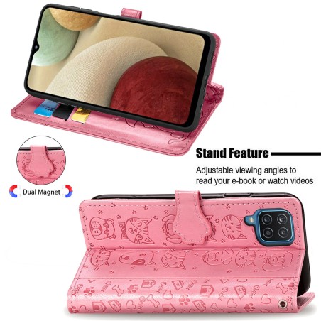Dėklas Cat-Dog Samsung A145 A14 4G/A146 A14 5G rožinis