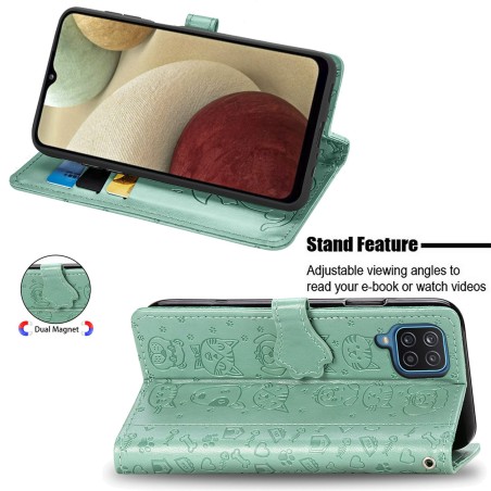Dėklas Cat-Dog Samsung A145 A14 4G/A146 A14 5G žalias