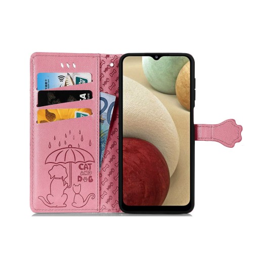 Dėklas Cat-Dog Samsung A356 A35 5G rožinis