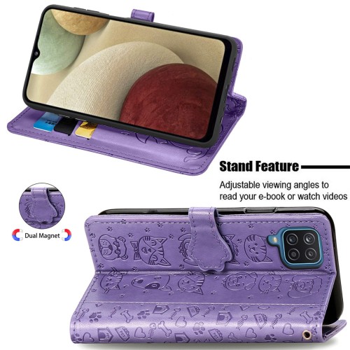 Dėklas Cat-Dog Samsung A356 A35 5G violetinis