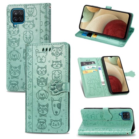 Dėklas Cat-Dog Samsung A356 A35 5G žalias