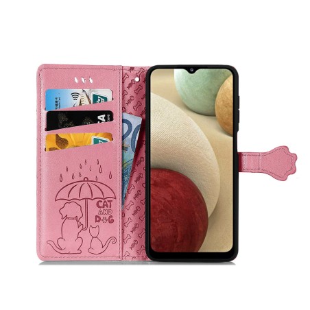 Dėklas Cat-Dog Samsung A546 A54 5G rožinis