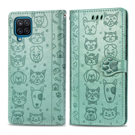 Dėklas Cat-Dog Samsung A546 A54 5G žalias