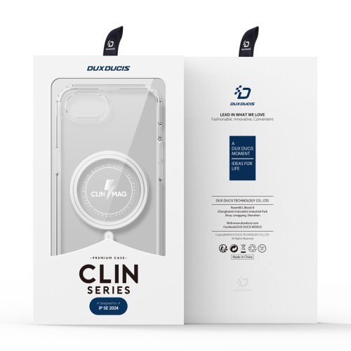 Dėklas Dux Ducis Clin Magsafe Apple iPhone 16e skaidrus