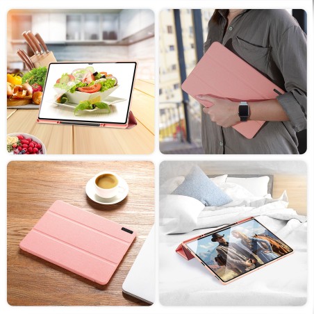 Dėklas Dux Ducis Domo Samsung X920 Tab S10 Ultra rožinis