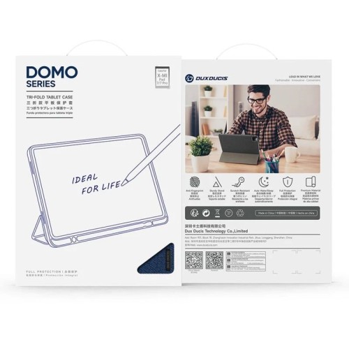 Dėklas Dux Ducis Domo Xiaomi Pad 7/Pad 7 Pro tamsiai mėlynas