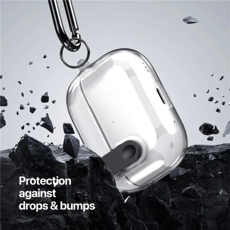 Dėklas Dux Ducis PECL Apple AirPods 1/2 pilkas