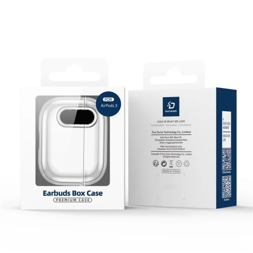 Dėklas Dux Ducis PECL Apple AirPods 4 skaidrus