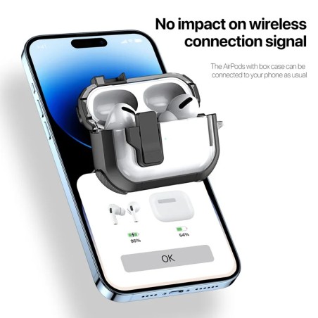 Dėklas Dux Ducis PECN Apple AirPods 4 baltas
