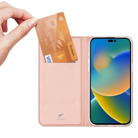 Dėklas Dux Ducis Skin Pro Samsung S938 S25 Ultra rožinio aukso