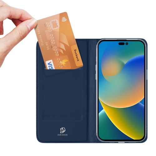 Dėklas Dux Ducis Skin Pro Xiaomi Redmi 13 4G/Redmi 13 5G/Poco M6 4G tamsiai mėlynas
