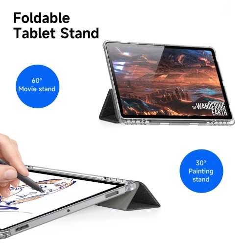 Dėklas Dux Ducis Unid Samsung X810/X816 Tab S9 Plus/X610/X616 Tab S9 FE Plus juodas