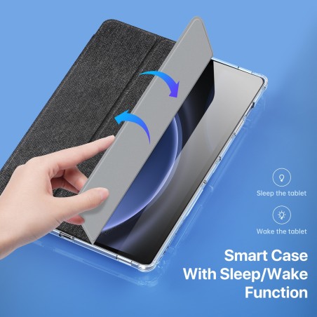 Dėklas Dux Ducis Unid Samsung X810/X816 Tab S9 Plus/X610/X616 Tab S9 FE Plus mėlynas