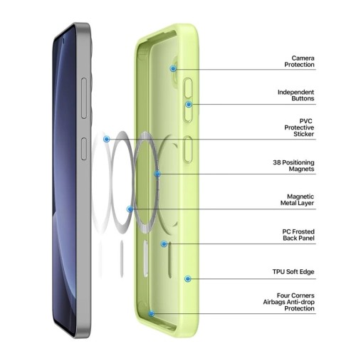 Dėklas Dux Ducis Yind skirtas Samsung S936 S25+ žalias