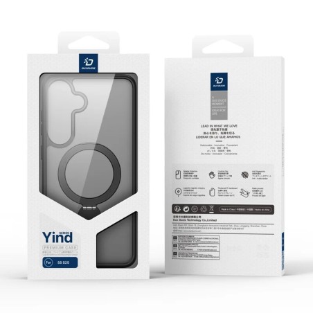Dėklas Dux Ducis Yind With Magnetic Stand skirtas Samsung S936 S25+ juodas