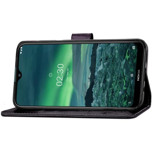 Dėklas Flower Book Samsung A546 A54 5G juodas