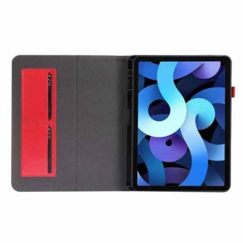 Dėklas Folding Leather Samsung X200/X205 Tab A8 10.5 2021 raudonas
