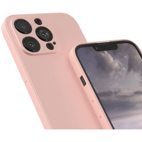 Dėklas Liquid Silicone 1.5mm Apple iPhone 15 Pro Max rožinis