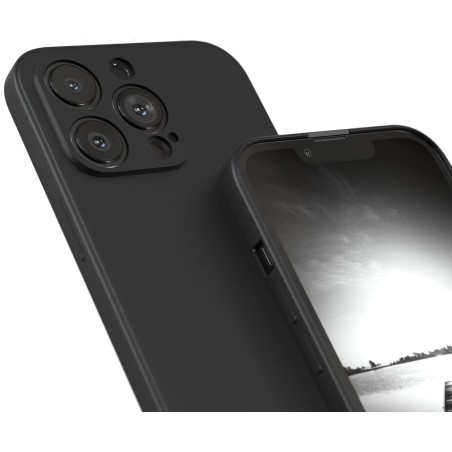 Dėklas Liquid Silicone 1.5mm Xiaomi Redmi 12/Redmi Note 12R/Poco M6 Pro 5G juodas
