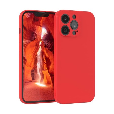 Dėklas Liquid Silicone 1.5mm Xiaomi Redmi 12/Redmi Note 12R/Poco M6 Pro 5G raudonas