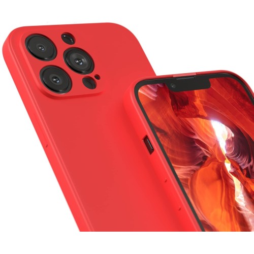 Dėklas Liquid Silicone 1.5mm Xiaomi Redmi A1/Redmi A2 raudonas