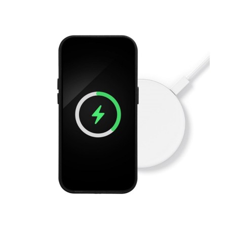 Dėklas Mag Leather Case Apple iPhone 14 oranžinis