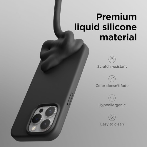 Dėklas Mag Silicone Case Apple iPhone 15 Pro raudonas