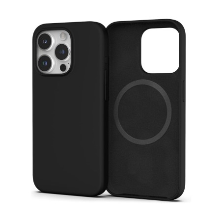 Dėklas Mag Silicone Case Apple iPhone 16 Plus tamsiai violetinis