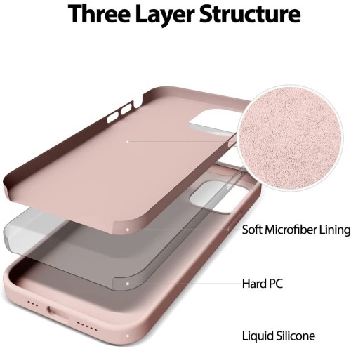 Dėklas Mercury Silicone Case Apple iPhone 16 Pro rožinio smėlio