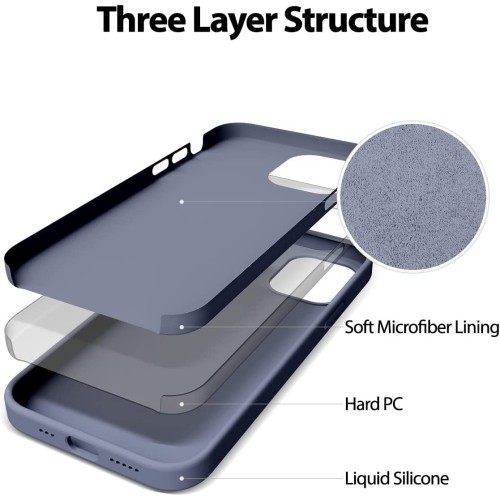 Dėklas Mercury Silicone Case Samsung A556 A55 5G levandos pilka