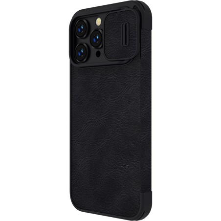 Dėklas Nillkin Qin Pro Leather Apple iPhone 14 Plus juodas