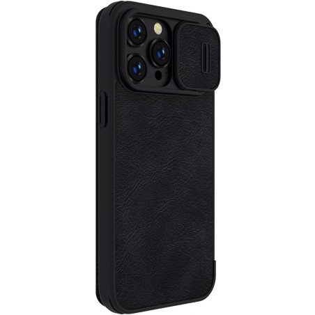 Dėklas Nillkin Qin Pro Leather Apple iPhone 14 Plus juodas