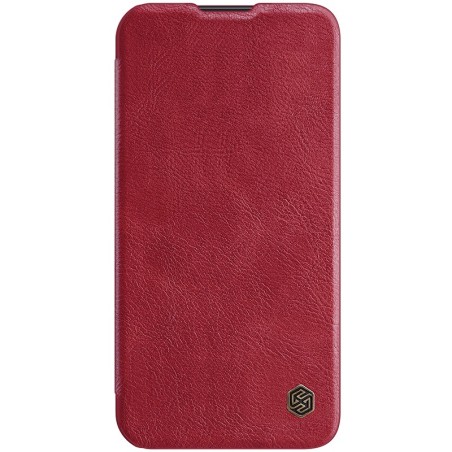 Dėklas Nillkin Qin Pro Leather Apple iPhone 14 Pro Max raudonas