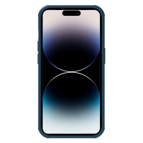 Dėklas Nillkin Super Frosted Shield Pro Apple iPhone 15 Plus mėlynas