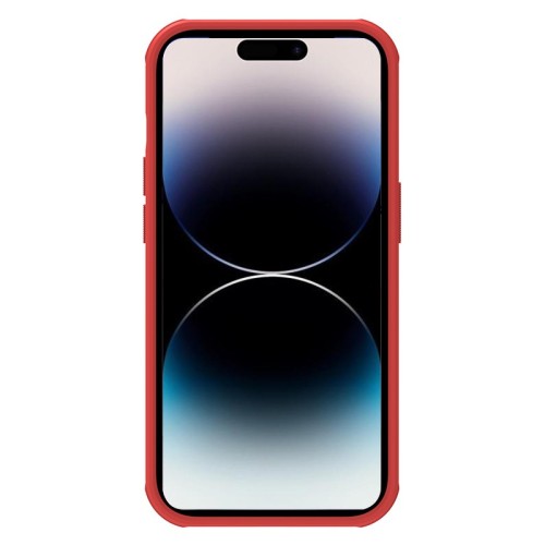 Dėklas Nillkin Super Frosted Shield Pro Apple iPhone 15 Plus raudonas