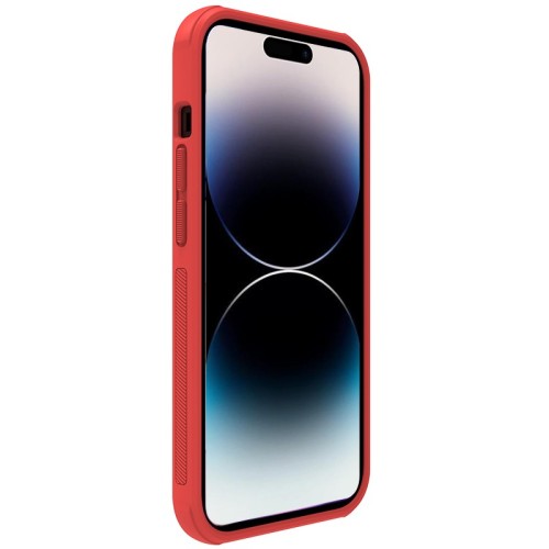 Dėklas Nillkin Super Frosted Shield Pro Samsung S916 S23 Plus 5G raudonas