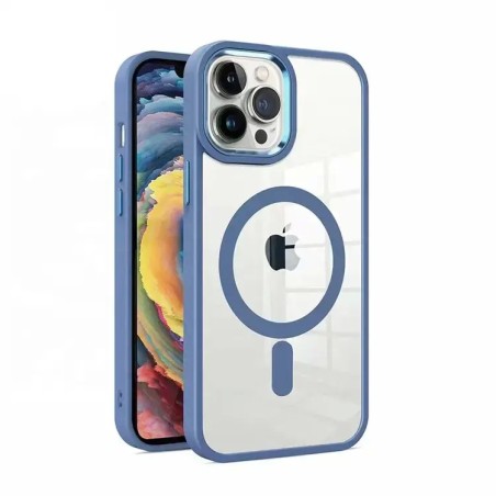 Dėklas Premium Mag Cover Apple iPhone 15 Plus mėlynas