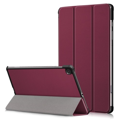 Dėklas Reach Smart Leather Nokia T20 tamsiai raudonas