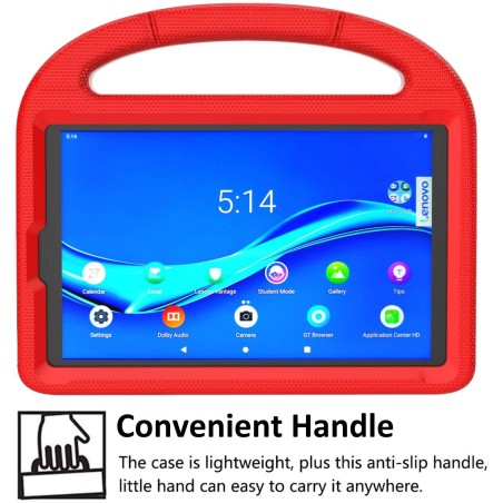 Dėklas Shockproof Kids Samsung X200/X205 Tab A8 10.5 2021 raudonas